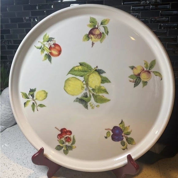 VINTAGE SUSAN WILLIAMS ELLIS PORTMEIRION ENGLAND MELAMINE SERVING TRAY 11 1/2" - Picture 1 of 11